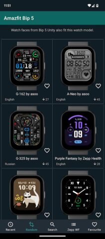Watchfaces Amazfit Bip 3/5 & 6 для Android — скриншот 3