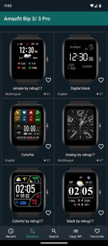 Watchfaces Amazfit Bip 3/5 & 6 для Android — скриншот 4