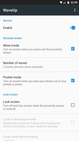 WaveUp для Android — скриншот 1