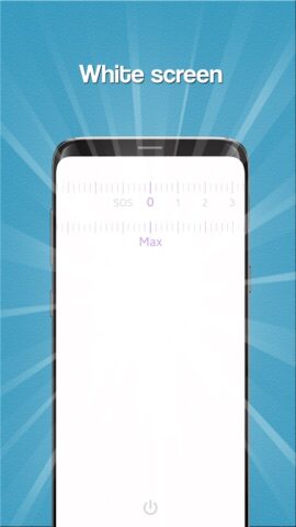White Screen Flashlight для Android — скриншот 2