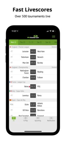 WhoScored Football Live Scores — скриншот 3