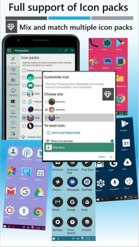 Win-X Launcher для Android — скриншот 3