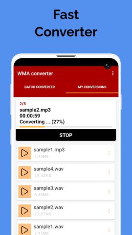 Wma To Mp3 Converter для Android — скриншот 3