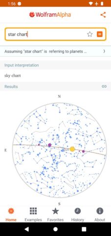 WolframAlpha Classic для Android — скриншот 5