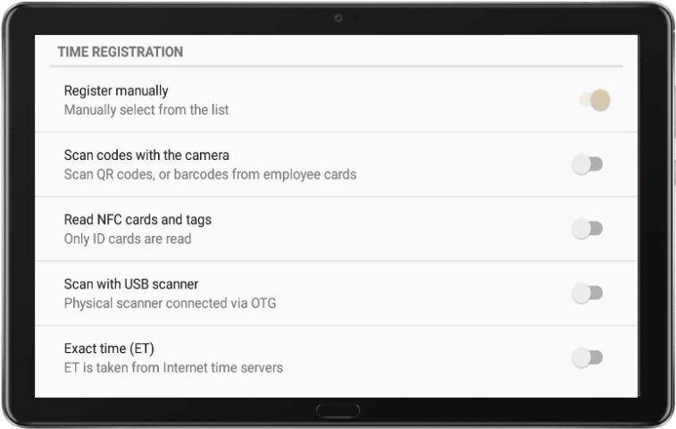 Регистратор рабочего времени для Android — скриншот 4