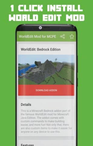 WorldEdit Mod for MCPE для Android — скриншот 1