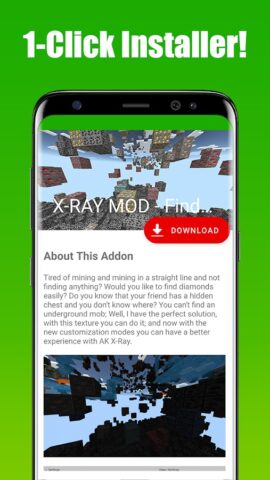 X-RAY MOD — Find Diamonds для Android — скриншот 1