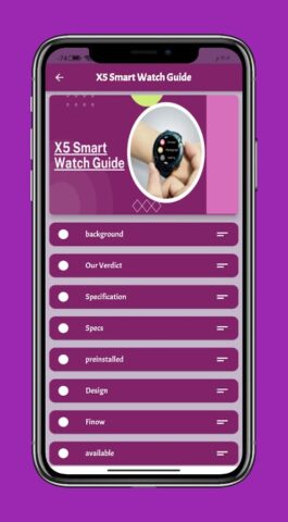 X5 Smart Watch Guide для Android — скриншот 5