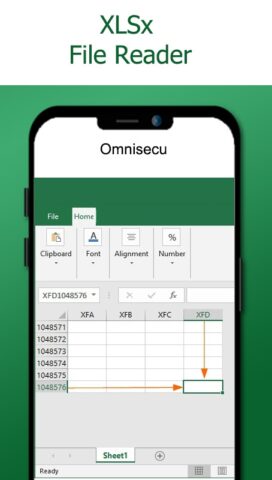 Читатель файлов XLSX для Android — скриншот 3