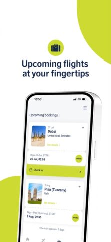 airBaltic для iOS — скриншот 2
