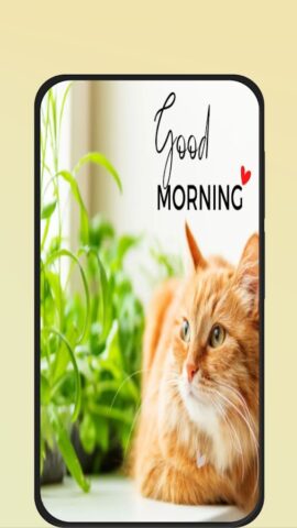 Cat Good Morning для Android — скриншот 1