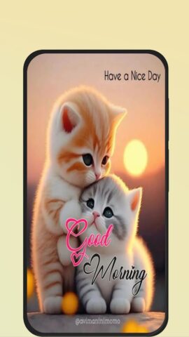 Cat Good Morning для Android — скриншот 2