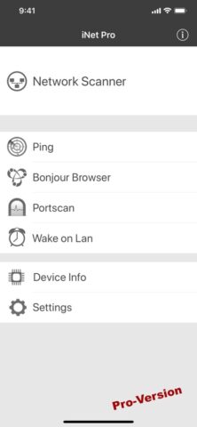 iNet — Network Scanner для iOS — скриншот 4