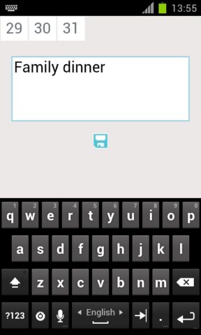 ежемесячный календарь для Android — скриншот 2