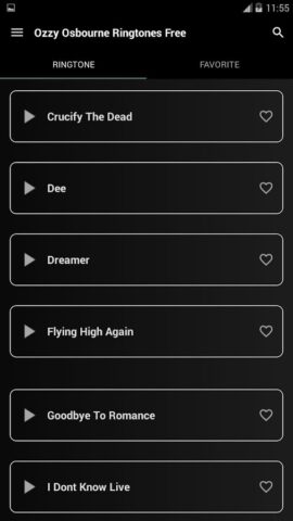 ozzy osbourne ringtones для Android — скриншот 5