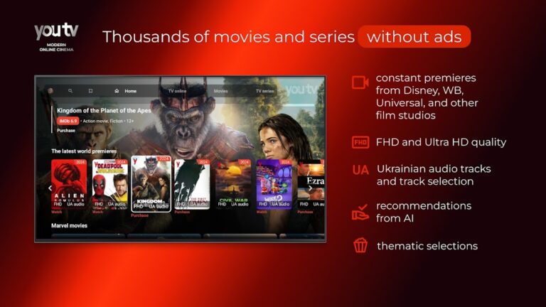 youtv – ТВ, фильмы (beta) для Android — скриншот 4