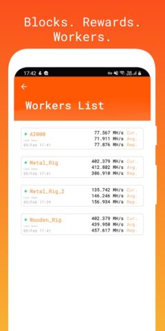 2Miners — Pool Mining Monitor для Android — скриншот 5