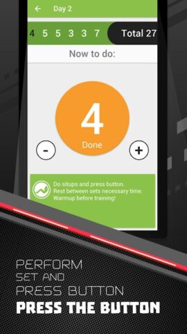 Качаем пресс 300 раз для Android — скриншот 4