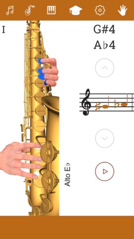 3D Аппликатура Саксофона для Android — скриншот 1