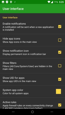 AFWall+ (Android Firewall +) для Android — скриншот 1