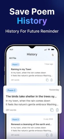 AI Poem Generator для Android — скриншот 4