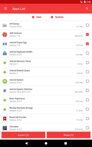 Приложения для извлечения APK для Android — скриншот 5