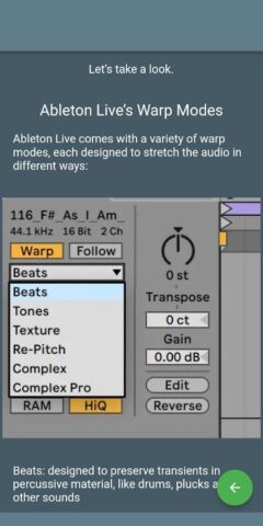 Ableton Live for Beginners для Android — скриншот 3