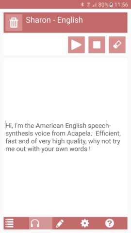 Acapela TTS Voices для Android — скриншот 3