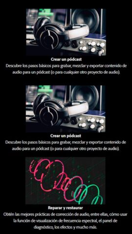 Curso Adobe Audition для Android — скриншот 3