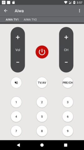 Aiwa TV Remote для Android — скриншот 5