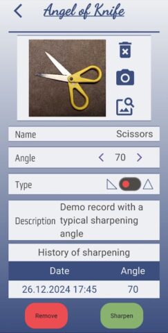 Angle of knife для Android — скриншот 2