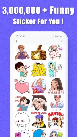 Anim live sticker-WAStickerApp для Android — скриншот 1