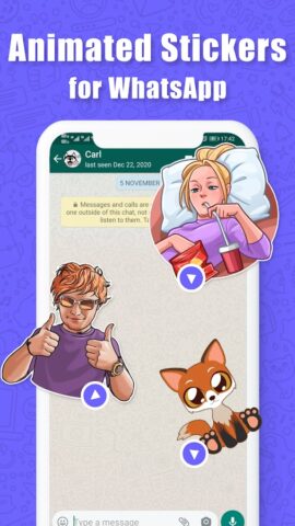 Anim live sticker-WAStickerApp для Android — скриншот 3