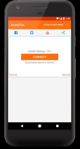AnonyTun для Android — скриншот 1