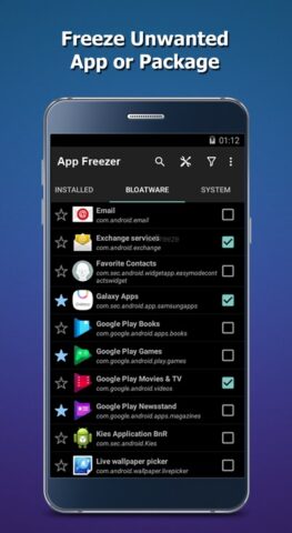 App Freezer для Android — скриншот 1