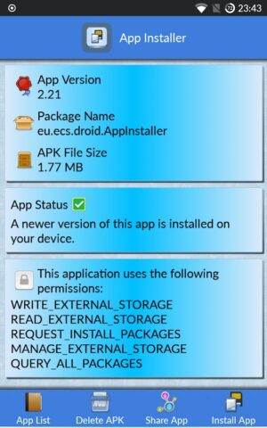 App Installer для Android — скриншот 2