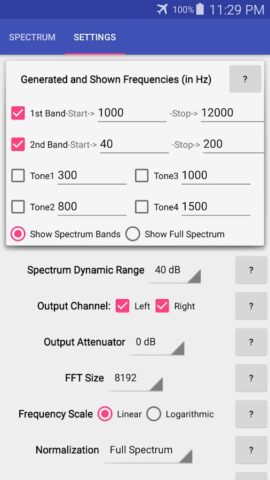 Audio Analyzer для Android — скриншот 2
