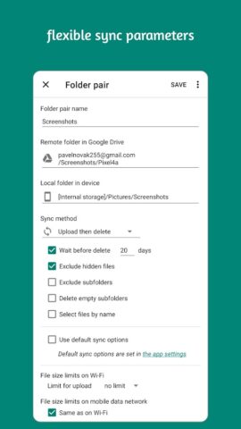 Autosync — File Sync & Backup для Android — скриншот 5