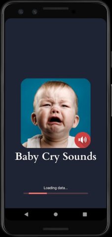 детский плач звучит для Android — скриншот 1