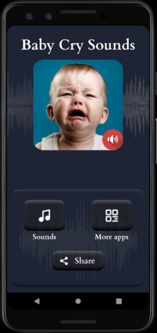 детский плач звучит для Android — скриншот 2