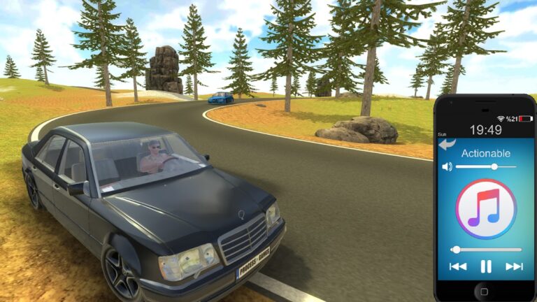 Benz E500 W124 Drift Simulator для Android — скриншот 5