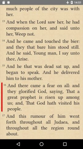 Библия короля Якова для Android — скриншот 2
