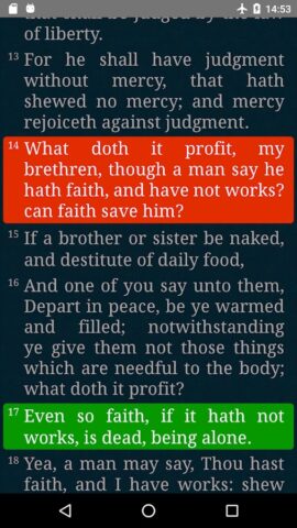 Библия короля Якова для Android — скриншот 3