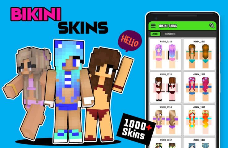 Bikini Cute Skins для Android — скриншот 1