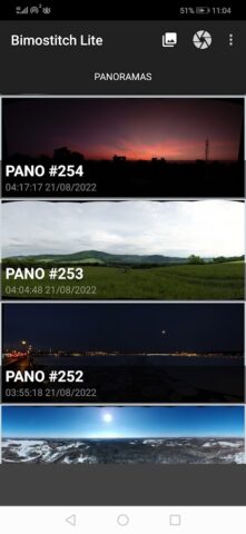 Bimostitch Panorama Stitcher для Android — скриншот 2