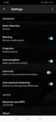 Bimostitch Panorama Stitcher для Android — скриншот 3