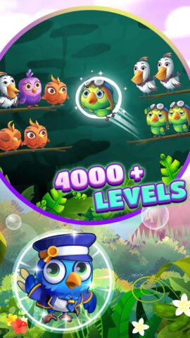 Bird Sort Puzzle: Color Game для Android — скриншот 2