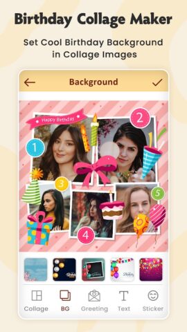 Birthday Photo Collage Maker для Android — скриншот 2