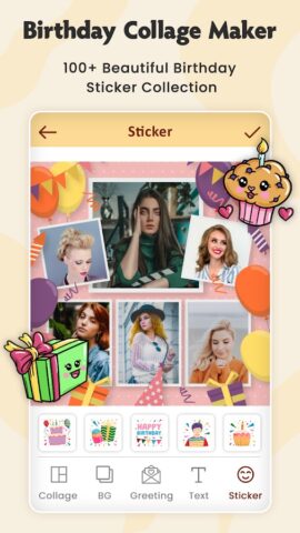 Birthday Photo Collage Maker для Android — скриншот 5