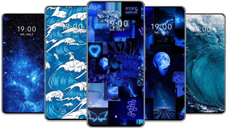 Синие обои HD для Android — скриншот 2